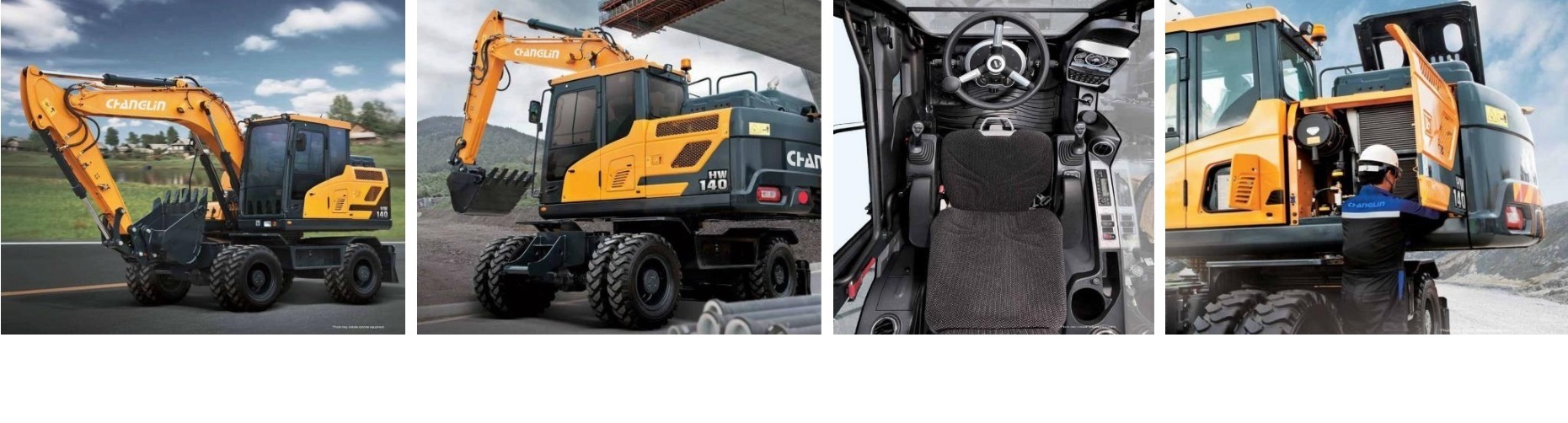 Máy đào bánh lốp ChangLin(Komatsu)