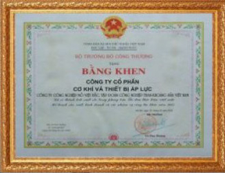 Bằng khen Bộ công thương